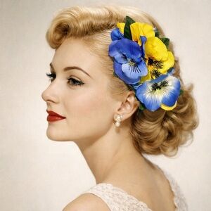 La Casa de Flores Floral Hair Clip – Blue & Yellow Pansy
Vintage Flower